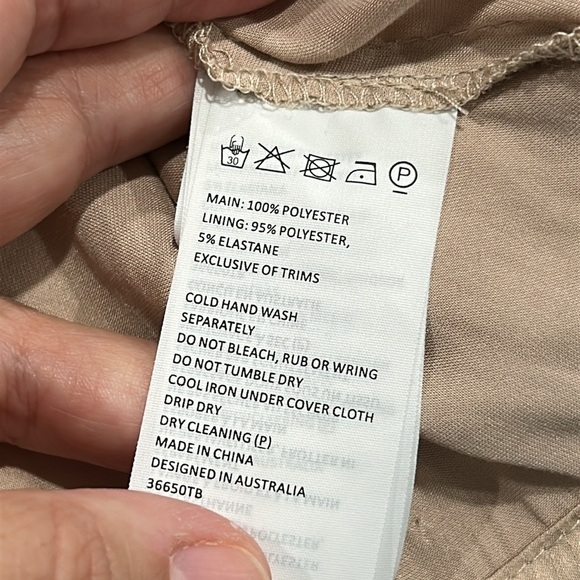 Revolve Bardot Caught Sleeve Off Shoulder Satin Bustier Top in Pebble - 4 - Picture 14 of 15